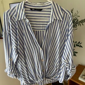 Striped Shirt - Zara - Size M